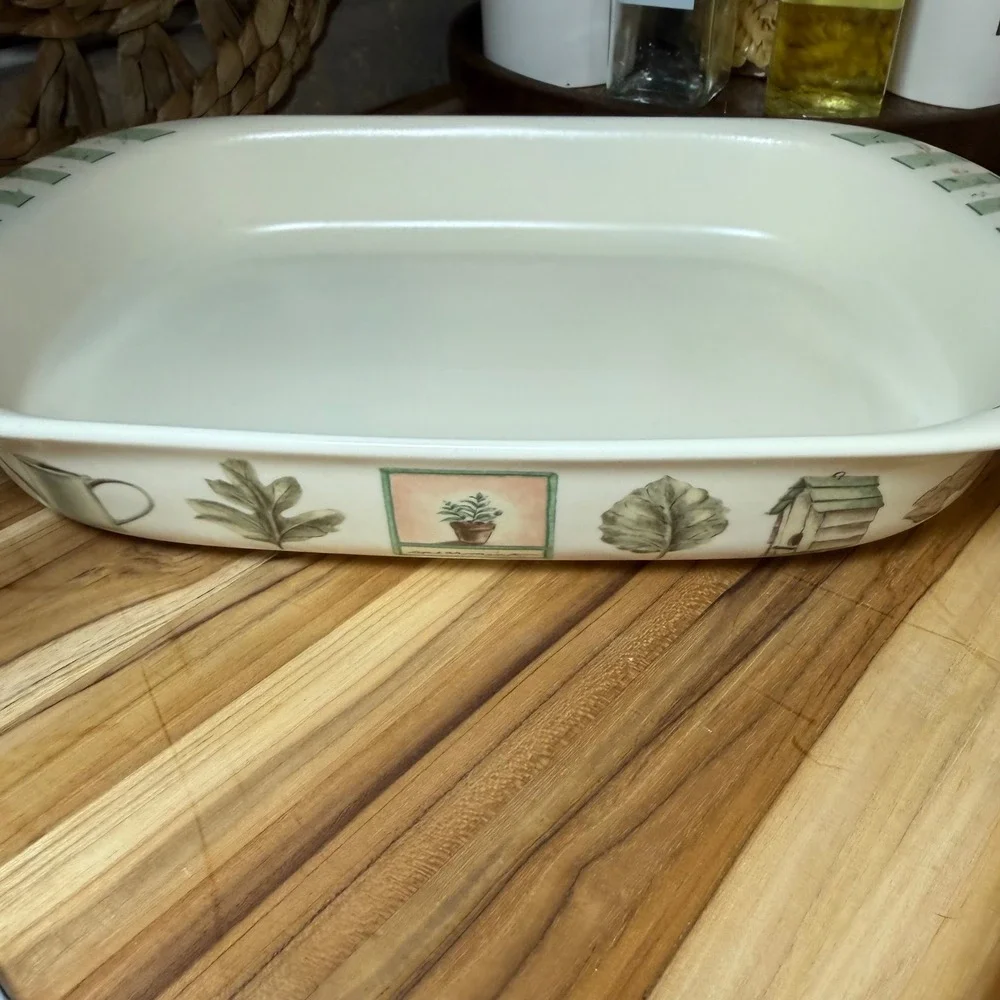 Pfaltzgraff Naturewood Rectangular Baker Stoneware Casserole Dish Made in USA